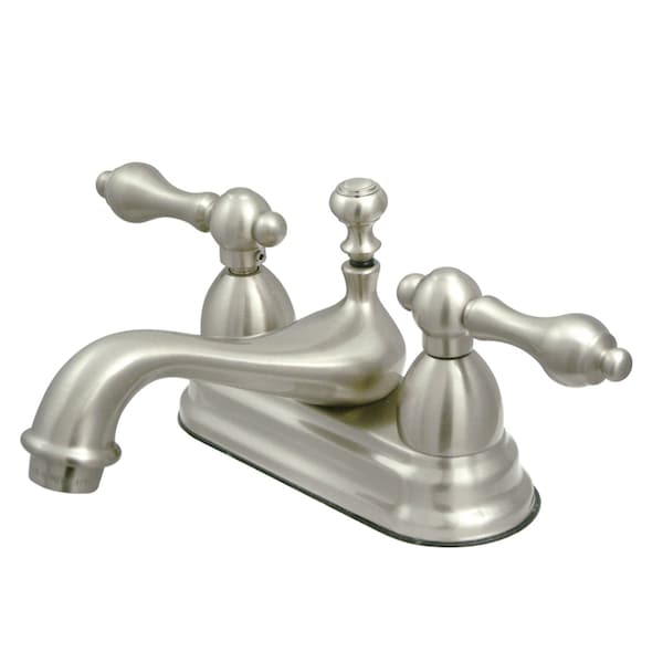 KS3608AL 4" Centerset Bathroom Faucet, Brushed Nickel
